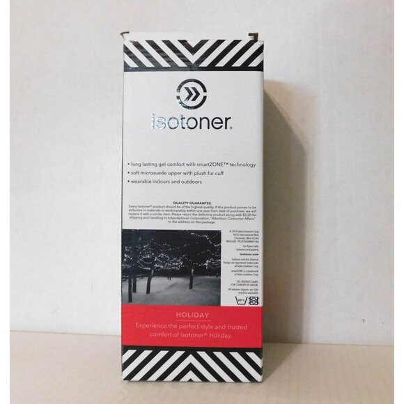 Isotoner SmartZone Slippers Womens Lg 8.5-9 Taupe Comfort Microsuede - Picture 12 of 14